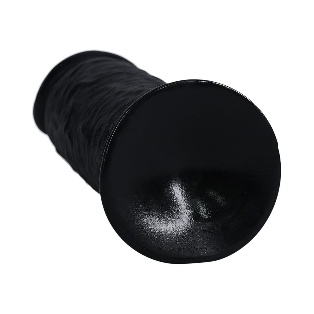 RealRock Extra Thick 8 in. Dildo Black - Fantasies Boutique