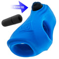 Hunkyjunk Revsling Cock & Ball Sling with Bullet Vibrator Teal - Fantasies Boutique