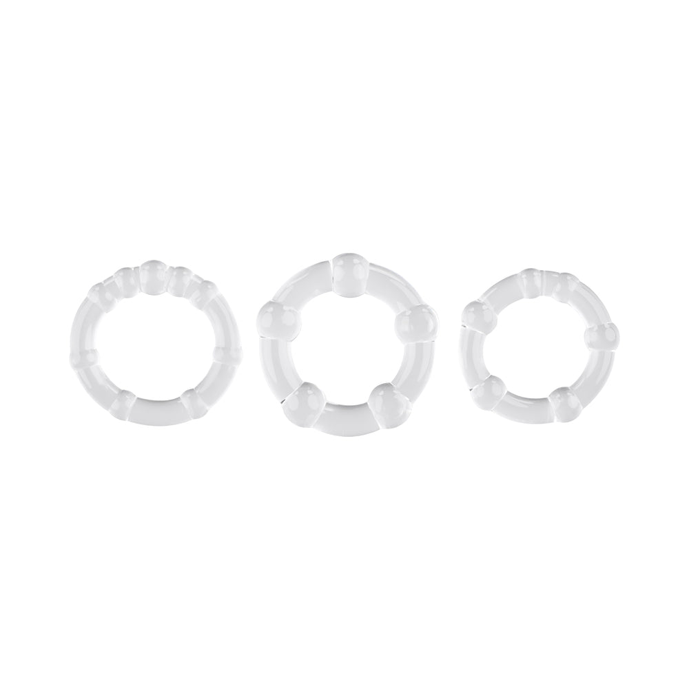 Selopa Erection Rings Cock Ring Set Clear - Fantasies Boutique
