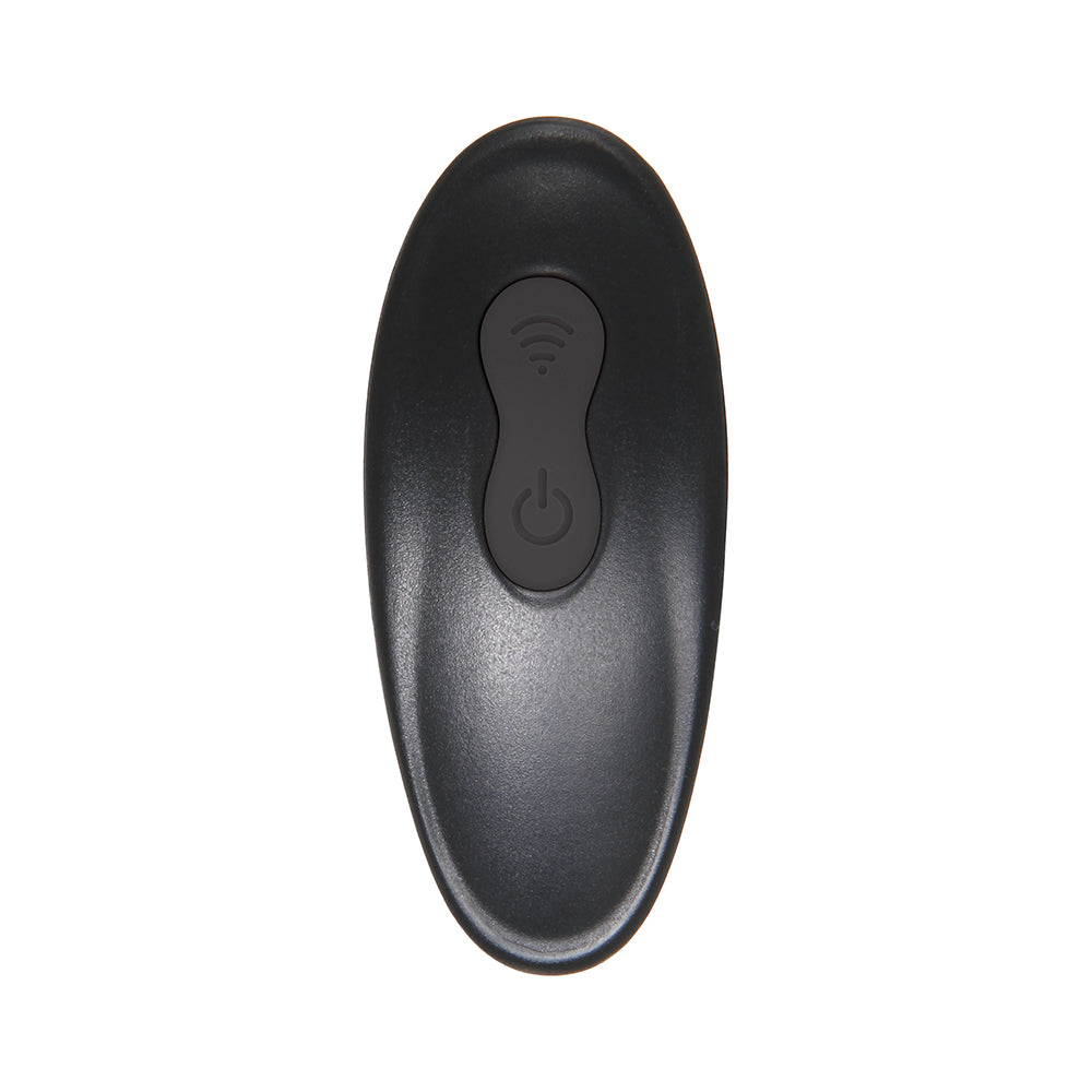 Playboy Triple Play Vibrating Cockring with Stimulator Black - Fantasies Boutique