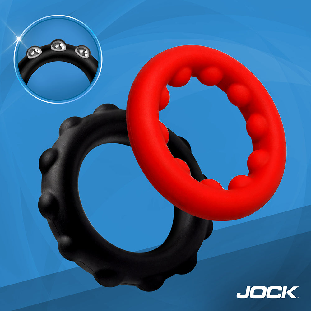 JOCK Enhancers Weighted Silicone C-Ring Set