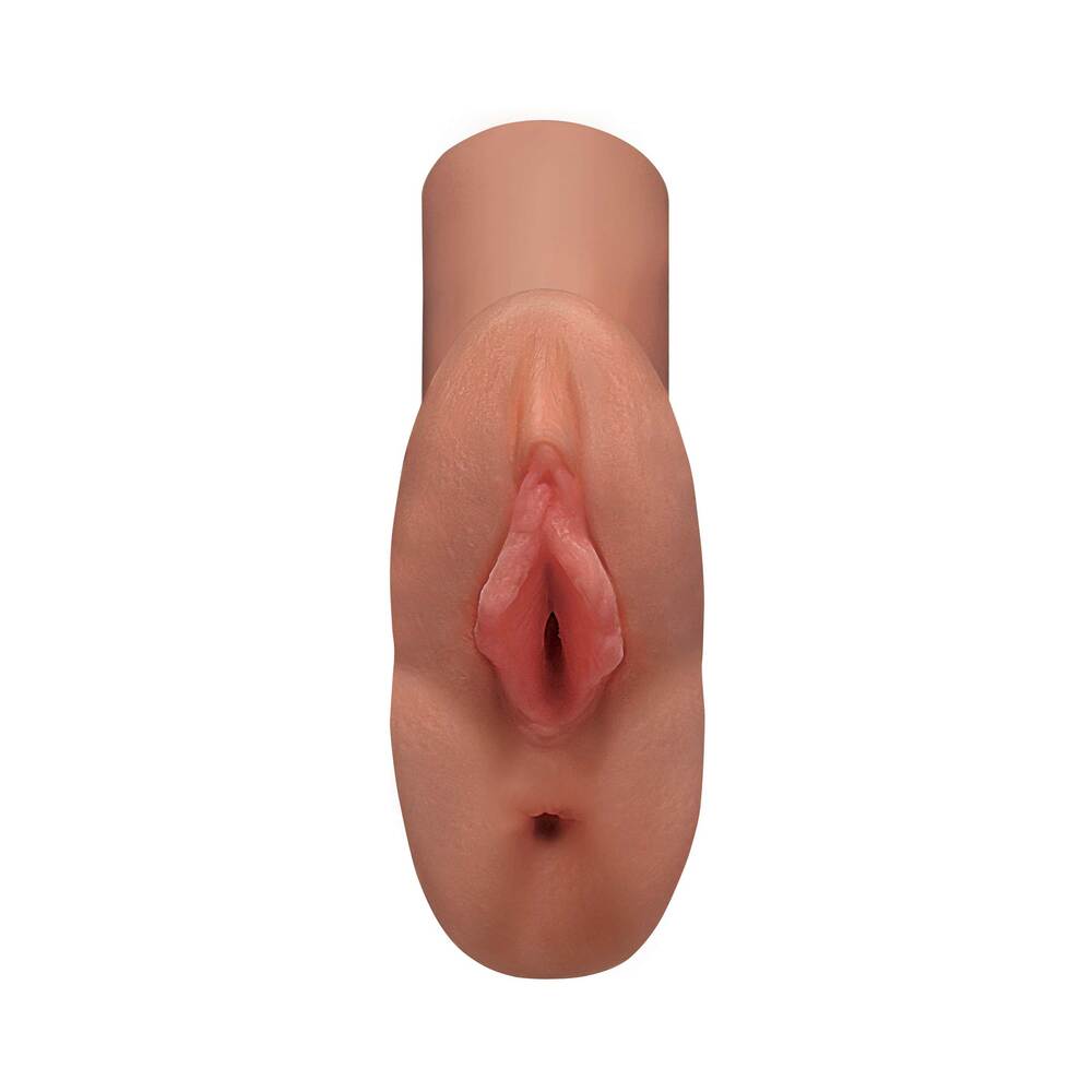 PDX Plus Perfect Pussy Double Stroker Tan - Fantasies Boutique