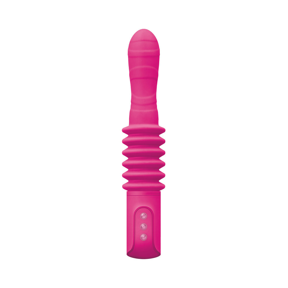 INYA Deep Stroker Rechargeable Thrusting Vibrator Pink - Fantasies Boutique