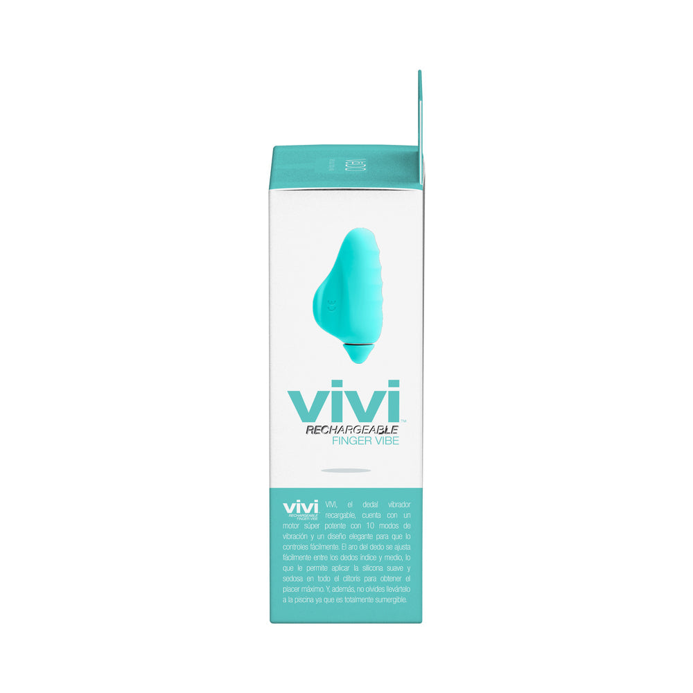 Vedo Vivi Rechargeable Finger Vibe Tease Me Turquoise