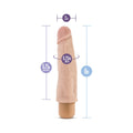 Dr. Skin Vibe 14 Realistic 8 in. Vibrating Dildo Beige - Fantasies Boutique