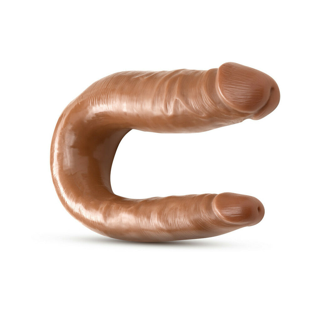 Blush Dr. Skin Mini Double Dong Realistic 12 in. Dual-Ended Dildo Tan - Fantasies Boutique