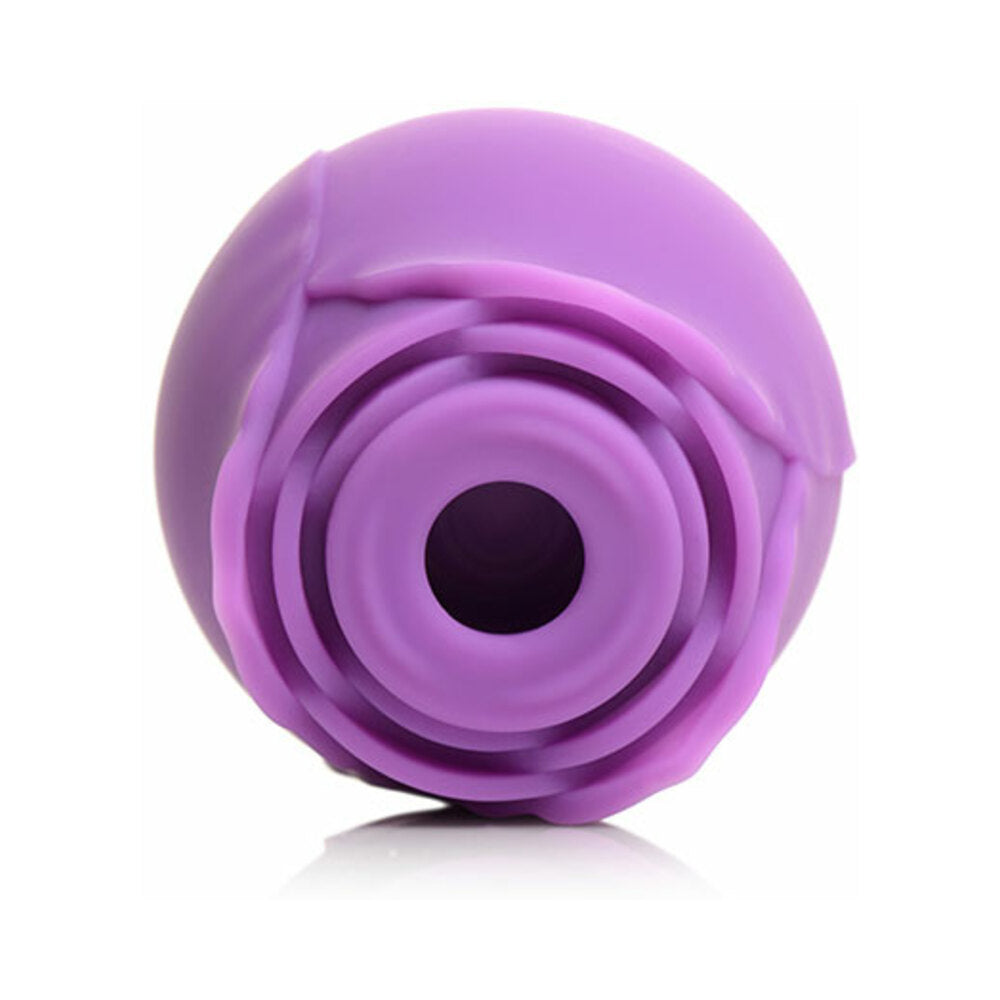 Curve Toys Gossip Cum Into Bloom Rechargeable Silicone Clitoral Stimulator Rose Flirt Violet - Fantasies Boutique