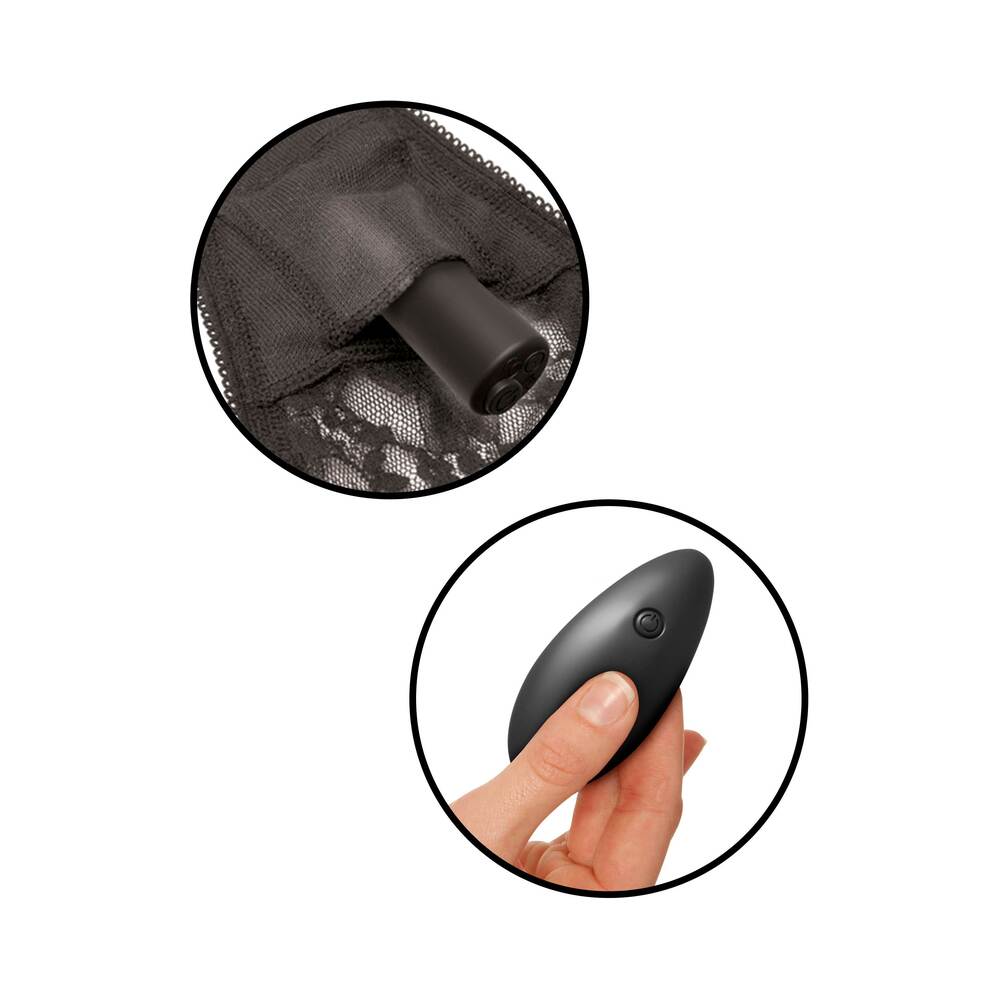 Fetish Fantasy Series Limited Edition Plus Size Remote Control Vibrating Panties Black - Fantasies Boutique