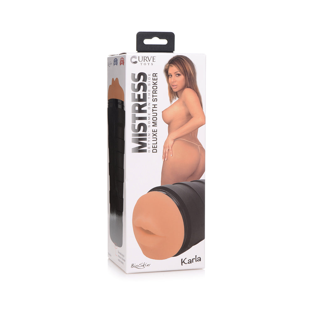 Curve Toys Mistress Karla Deluxe Mouth Stroker Medium - Fantasies Boutique