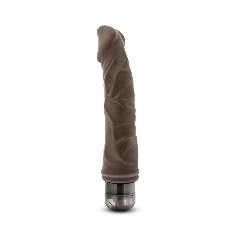 Dr. Skin Vibe 6 Realistic 8.75 in. Vibrating Dildo Brown - Fantasies Boutique
