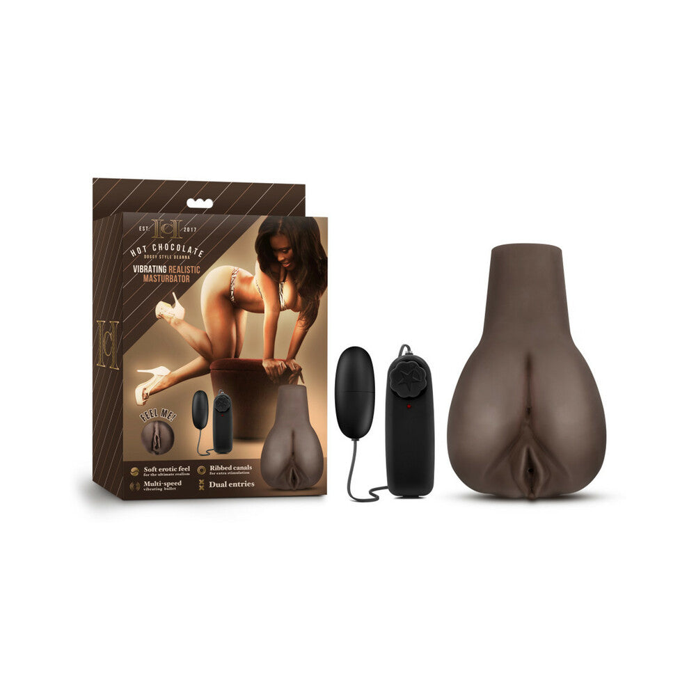 Blush Hot Chocolate Doggy Style Deanna Vibrating Masturbator Brown - Fantasies Boutique
