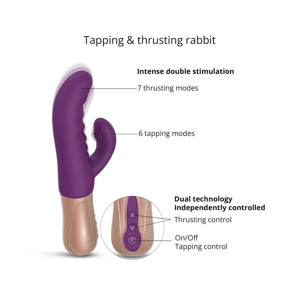 Love to Love Sassy Bunny Thrusting Rabbit Purple Rain - Fantasies Boutique