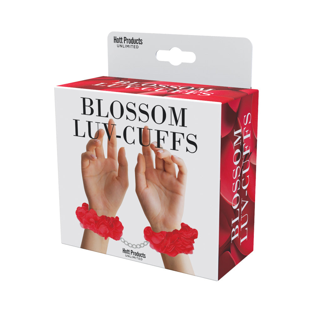 Blossom Luv Cuffs Flower Hand Cuffs Red - Fantasies Boutique