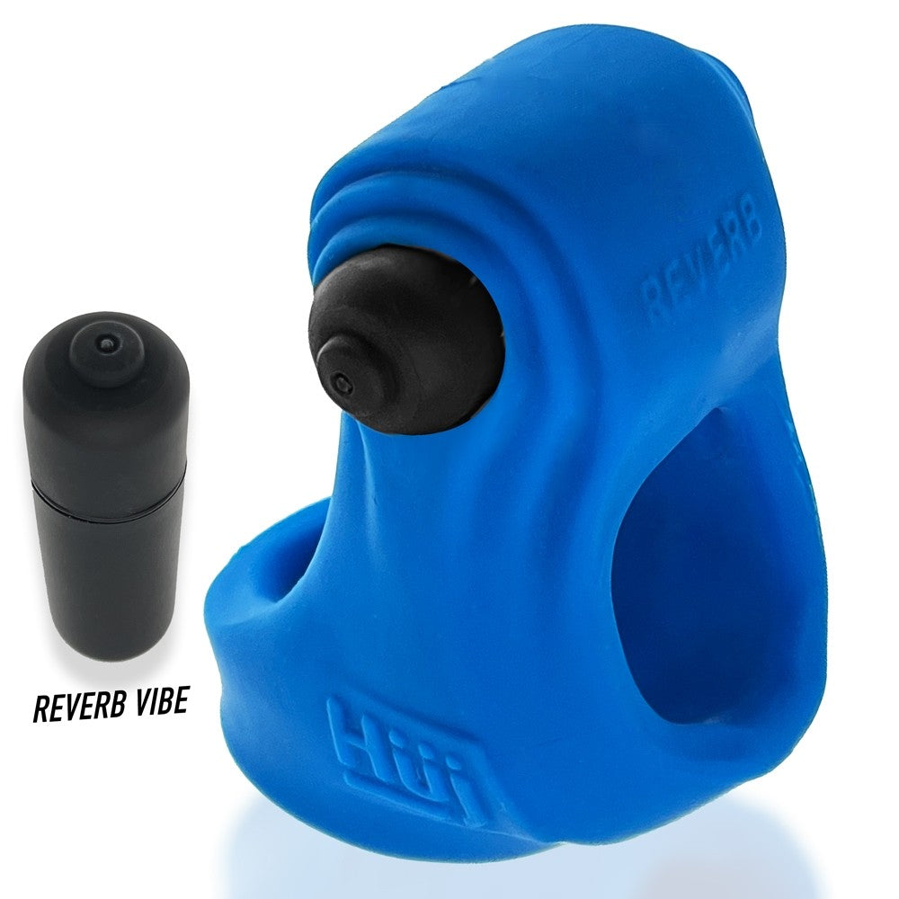 Hunkyjunk Revsling Cock & Ball Sling with Bullet Vibrator Teal - Fantasies Boutique