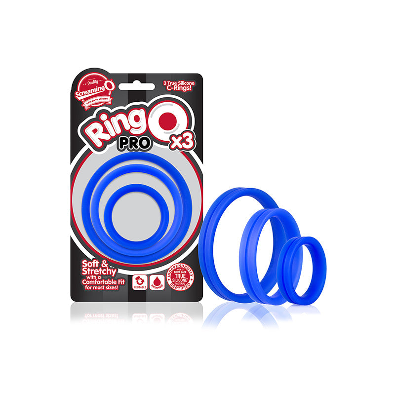 Screaming O RingO Pro x3 - Blue - Fantasies Boutique