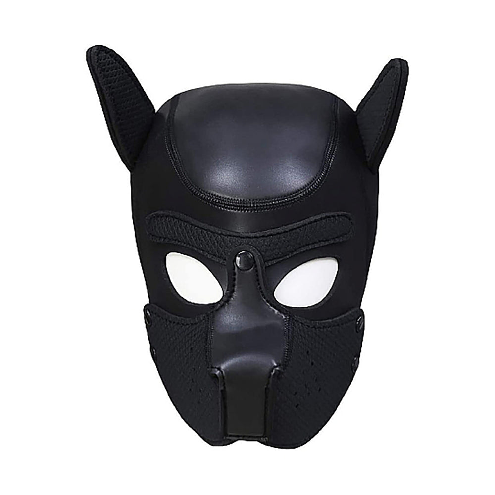 Ouch! Puppy Play Neoprene Puppy Hood Black - Fantasies Boutique