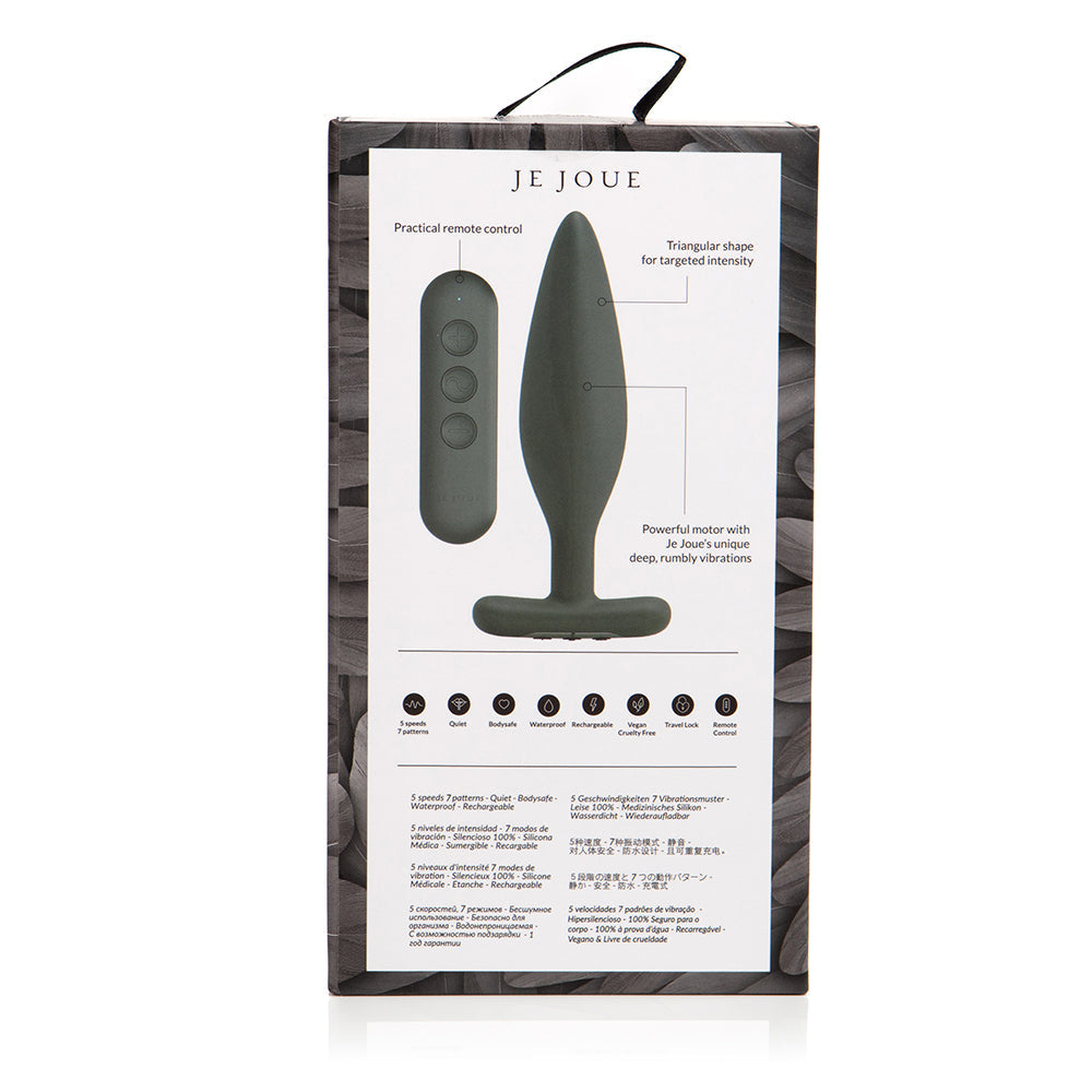 Je Joue Egon Vibrating Butt Plug Black - Fantasies Boutique