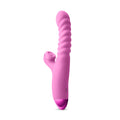 Luxe Nova Rechargeable Thrusting & Throbbing Stimulator Pink - Fantasies Boutique