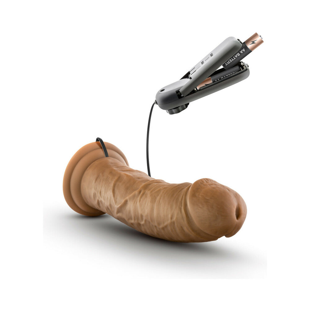 Dr. Skin Dr. Joe Realistic 8 in. Vibrating Dildo Tan - Fantasies Boutique