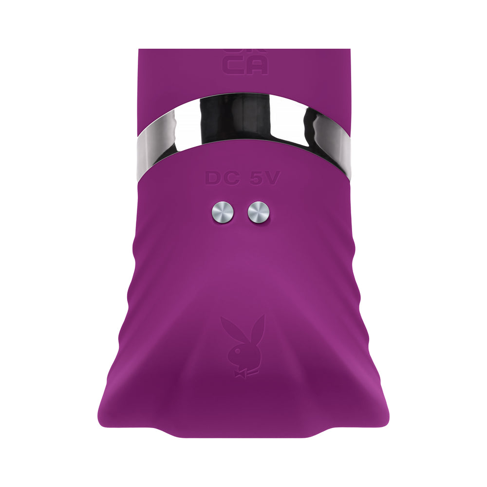Playboy Tap That Silicone Tapping Dual Stimulator - Fantasies Boutique