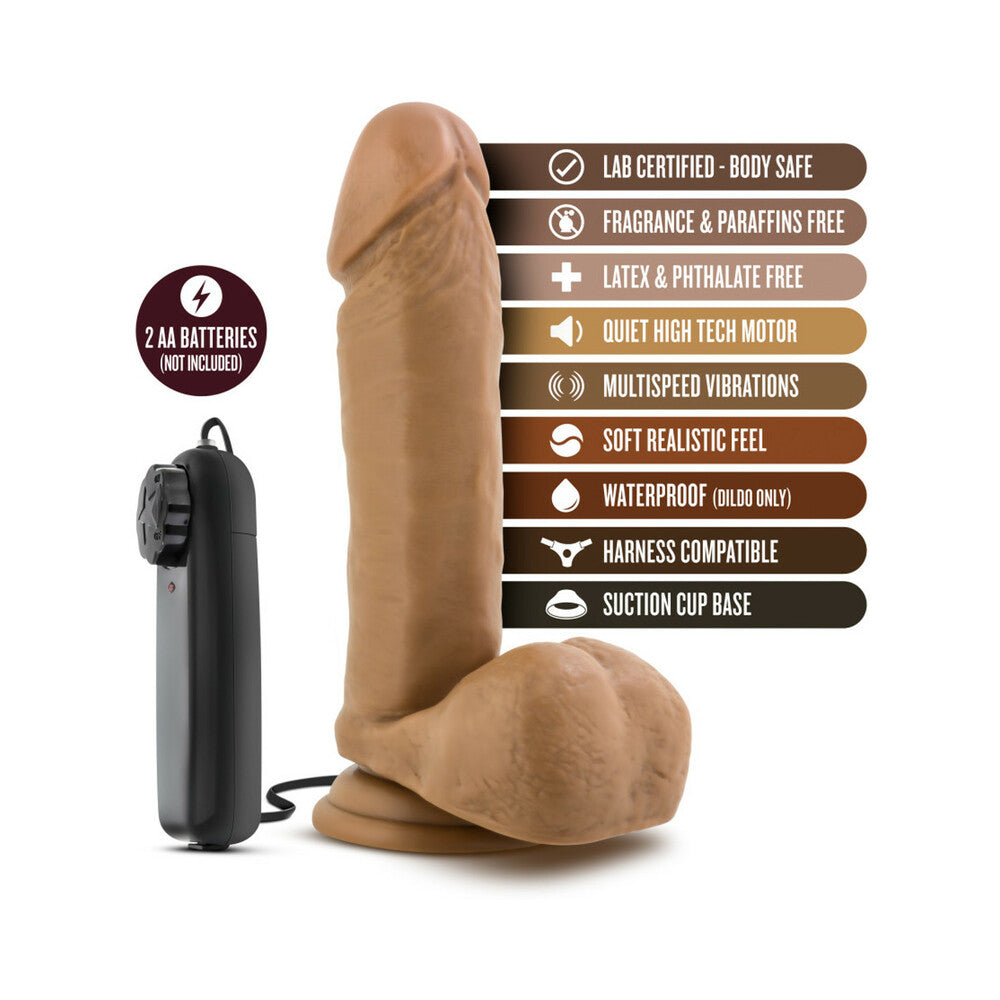 Loverboy Soccer Champ Remote-Controlled 8 in. Vibrating Dildo with Balls Tan - Fantasies Boutique