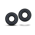 Blush Stay Hard Donut Rings Oversized Cockring 2-Pack Black - Fantasies Boutique