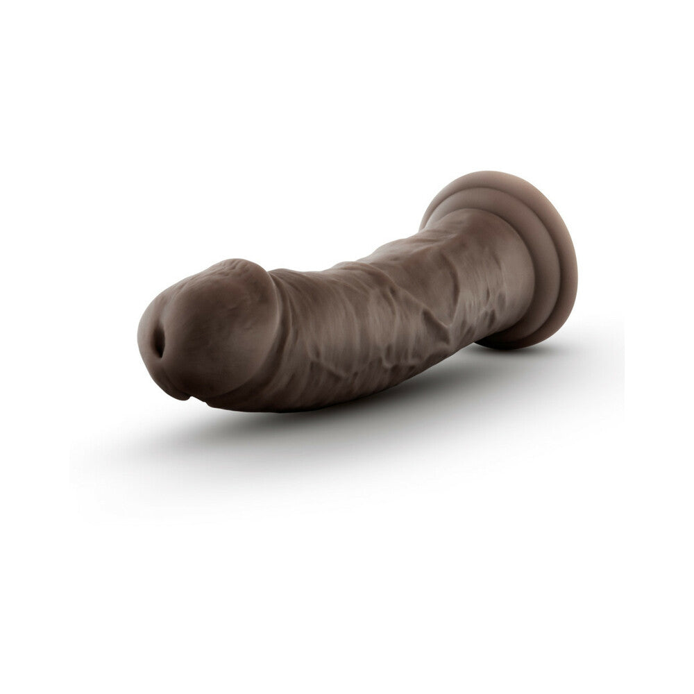 Blush Au Naturel 8 in. Posable Dual Density Dildo with Suction Cup Brown - Fantasies Boutique