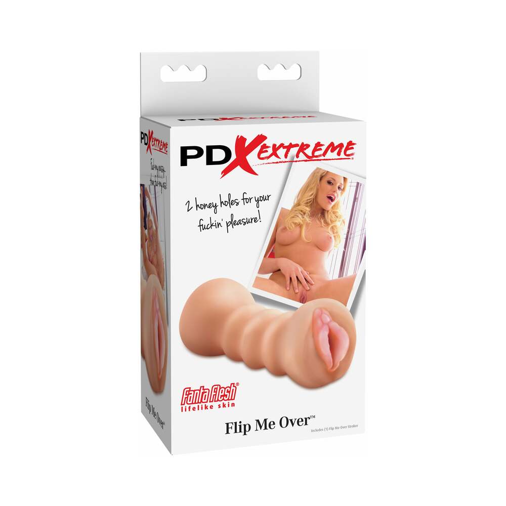 PDX Flip Me Over Dual-Ended Stroker Beige - Fantasies Boutique