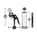 Blush Performance VX8 Premium Penis Pump System with Silicone Cock Strap Clear - Fantasies Boutique