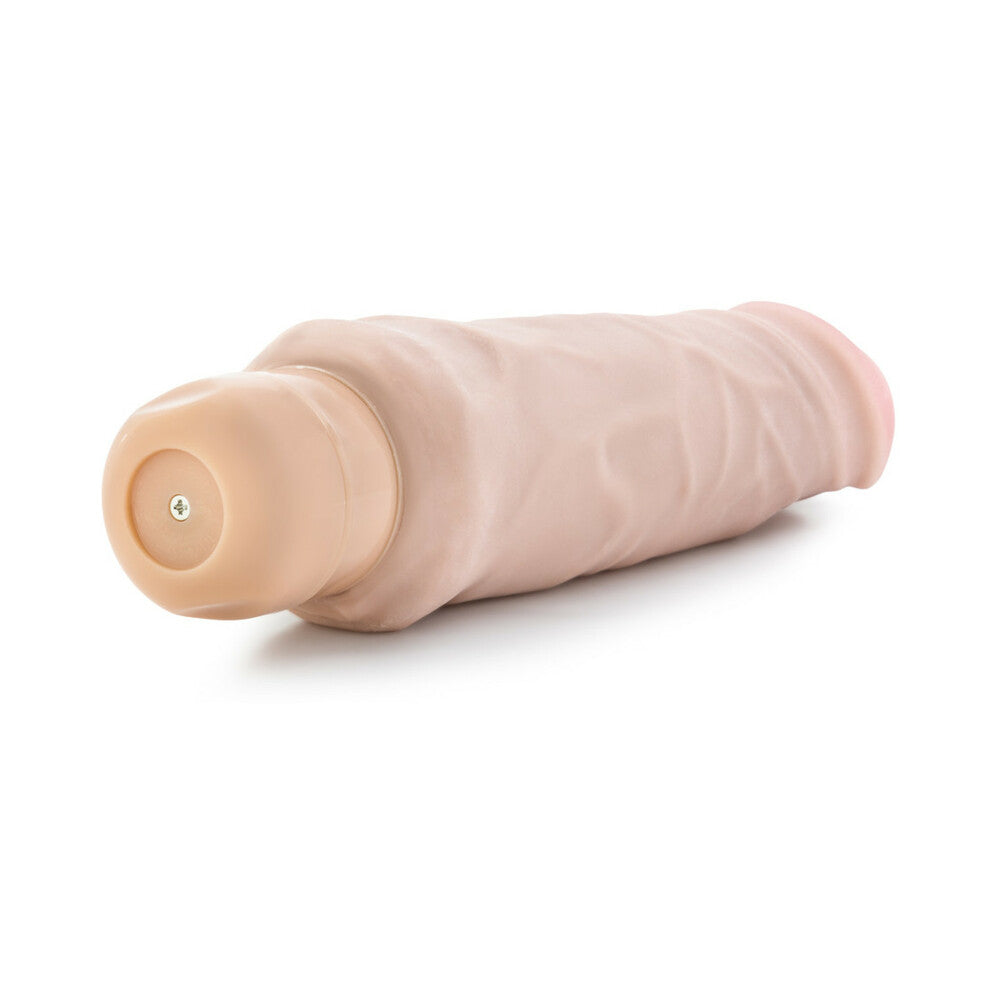 Au Naturel Home Wrecker 9.5 in. Dual Density Vibrating Dildo Beige - Fantasies Boutique