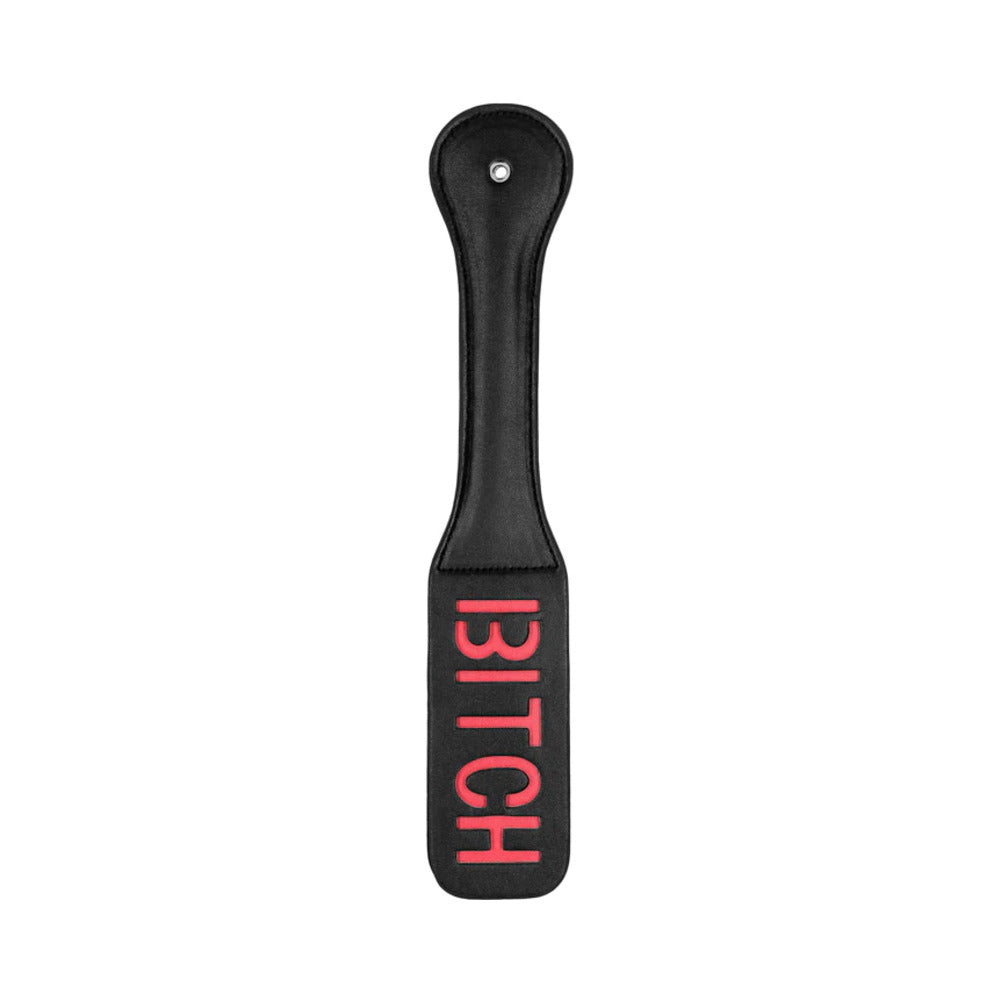 Ouch! 'Bitch' Paddle Black - Fantasies Boutique