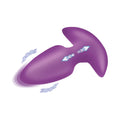 BANG! Thrusting & Vibrating Silicone Butt Plug Purple
