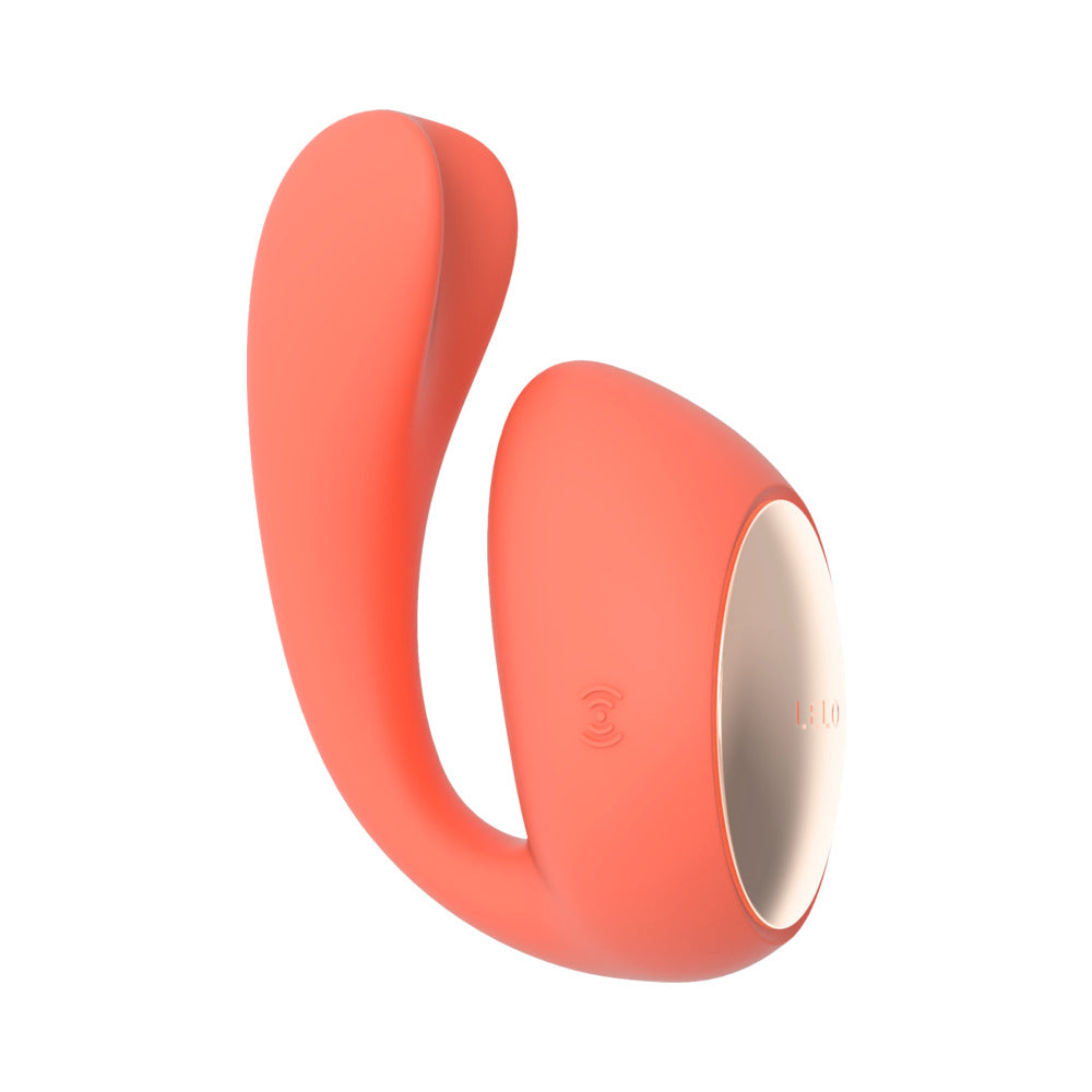 LELO IDA WAVE Rechargeable Dual Stimulator Coral Red - Fantasies Boutique