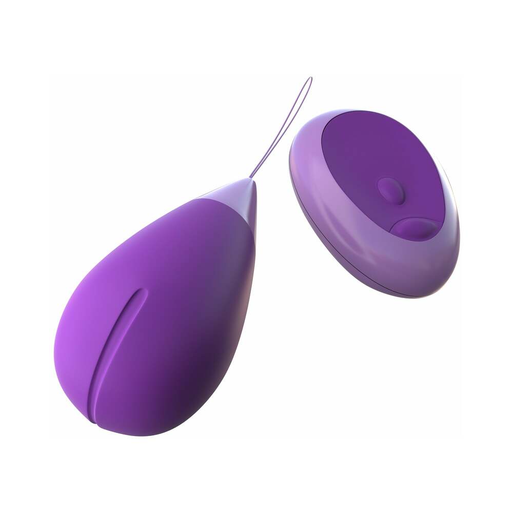 Fantasy For Her Remote Kegel Excite-Her Rechargeable Silicone Trainer Purple - Fantasies Boutique