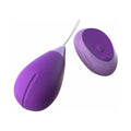 Fantasy For Her Remote Kegel Excite-Her Rechargeable Silicone Trainer Purple - Fantasies Boutique