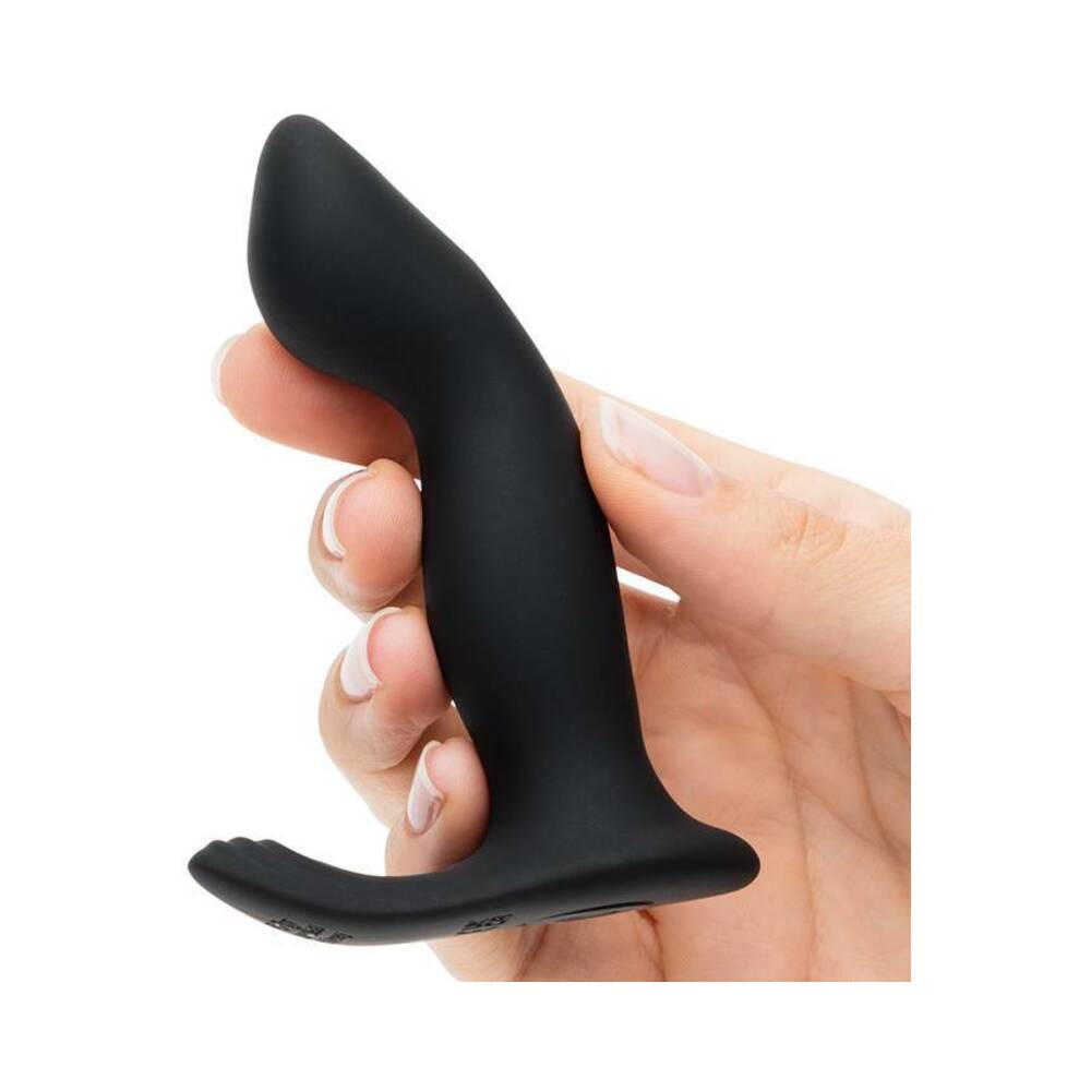 Fifty Shades of Grey Sensation Rechargeable Silicone Vibrating Prostate Massager Black - Fantasies Boutique
