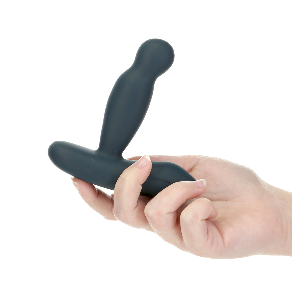 Lux Active Revolve 4.5 in. Rotating And Vibrating Silicone Massager Black - Fantasies Boutique