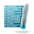 Blush Oh My Gem Ardor Rechargeable Warming Silicone Tapered Vibrator Aquamarine - Fantasies Boutique