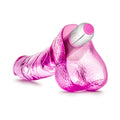 Naturally Yours Vibrating Ding Dong 6.5 in. Dildo with Balls & Vibrator Pink - Fantasies Boutique