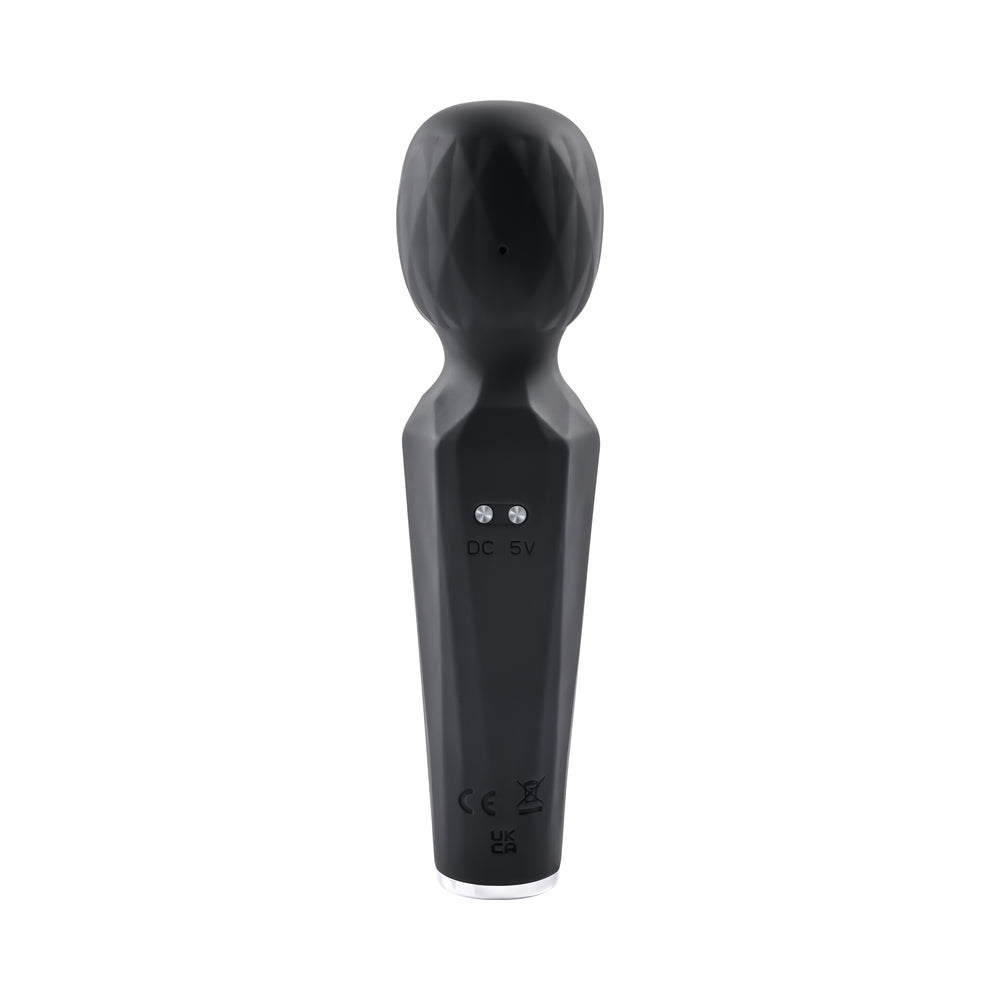 Evolved Rainbow Sucker Light-Up Rechargeable Dual-Function Silicone Suction Wand Vibrator Black - Fantasies Boutique