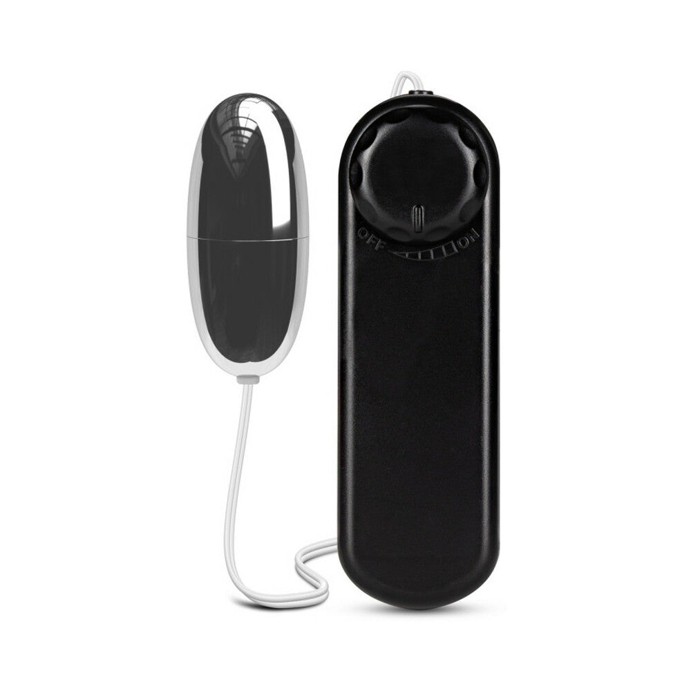 B Yours Silver Power Bullet Remote-Controlled Egg Vibrator Black - Fantasies Boutique