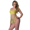 Magic Silk Daffodil Dreams Babydoll & G-Set Yellow S/M