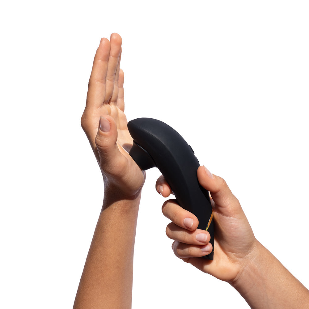 Womanizer Premium 2 Rechargeable Silicone Luxurious Pleasure Air Clitoral Stimulator Black - Fantasies Boutique