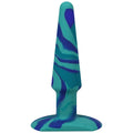A-Play Groovy 5 in. Silicone Anal Plug Ocean - Fantasies Boutique