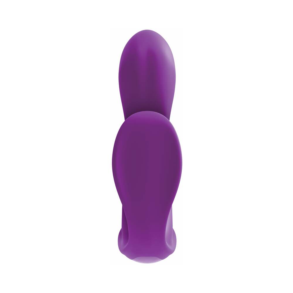 3Some Total Ecstasy Triple Stimulation Silicone Vibrator Purple - Fantasies Boutique