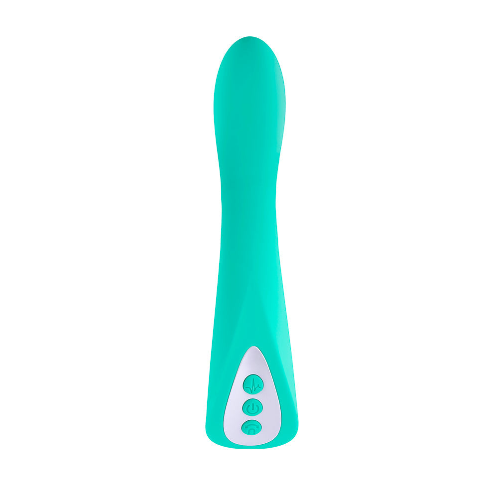 Evolved Come With Me Rechargeable 'Come Hither' Silicone Vibrator Green - Fantasies Boutique