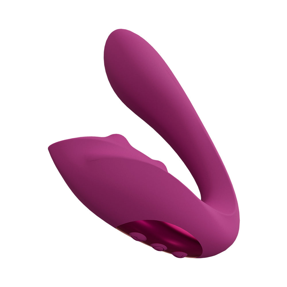 VIVE YUKI Rechargeable Dual Motor G-Spot Vibrator with Massaging Beads Pink - Fantasies Boutique
