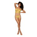 Dreamgirl Iridescent Rhinestone Embellished Fishnet Camisole and G-string Set Citrus L - Fantasies Boutique
