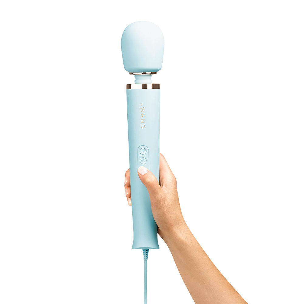 Le Wand Plug-In Vibrating Massager Sky Blue - Fantasies Boutique