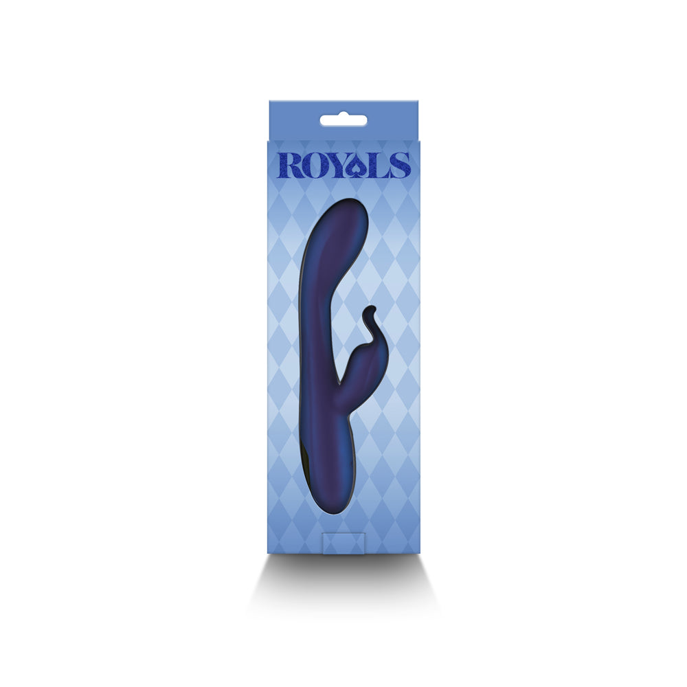 Royals Empress Rabbit Vibrator Metallic Blue - Fantasies Boutique